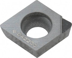 Sumitomo - NF-CPMX32.52 Grade DA2200 Polycrystalline Diamond (PCD) Turning Insert - Uncoated, 80° Diamond, 3/8" Inscr Circle, 5/32" Thick, 1/32" Corner Radius - Eagle Tool & Supply
