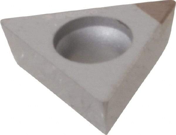 Sumitomo - NU-TPGA221 Grade BN2000 PCBN Turning Insert - Uncoated, 60° Triangle, 1/4" Inscr Circle, 1/8" Thick, 1/64" Corner Radius - Eagle Tool & Supply