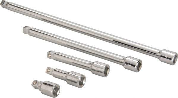 Paramount - 1/2" Drive Socket Wobble Extension Set - 5 Pieces, Includes 2, 3, 5, 10, 15" Lengths - Eagle Tool & Supply