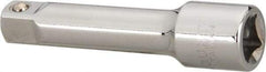 Paramount - 3/8" Drive Standard Socket Extension - 3" OAL, Chrome Finish - Eagle Tool & Supply