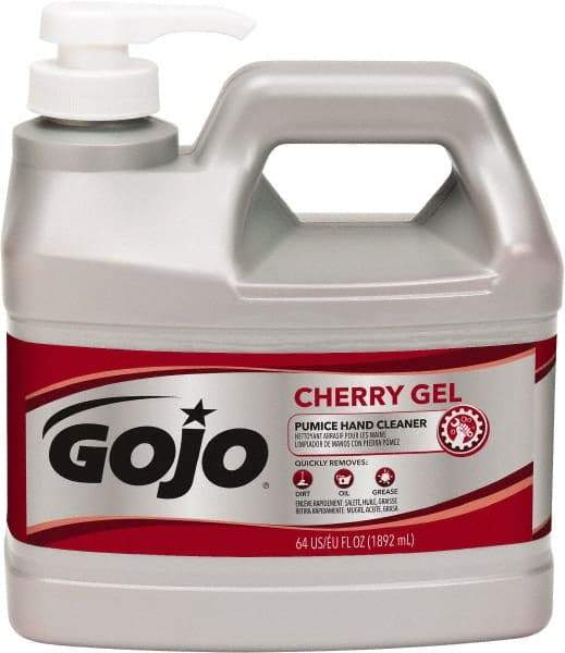 GOJO - 1/2 Gal Bottle Gel Hand Cleaner - Red, Cherry Scent - Eagle Tool & Supply