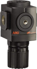 ARO/Ingersoll-Rand - 3/4 NPT Port, 290 CFM, Aluminum Heavy-Duty Regulator - 0 to 140 psi Range, 250 Max psi Supply Pressure, 1/8" Gauge Port Thread, 4.091" Wide x 7.223" High - Eagle Tool & Supply