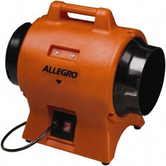 Allegro - 8" Inlet, Electric AC Axial Blower - 0.33 hp, 865 CFM (Free Air), 230 Max Voltage Rating - Eagle Tool & Supply