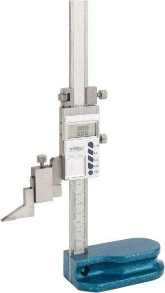 Fowler - 6" Electronic Height Gage - 0.0005" Resolution, Accurate to 0.001", LCD Display - Eagle Tool & Supply