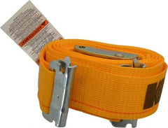 Kinedyne - 12' Long x 2" Wide, 835 Lb Basket Capacity, 1 Ply, Polyester Web Sling - Yellow - Eagle Tool & Supply