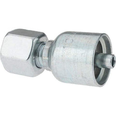 Parker - Female Steel Hydraulic Hose Swivel - -4 Hose Size, 1/4" Hose Diam - Eagle Tool & Supply