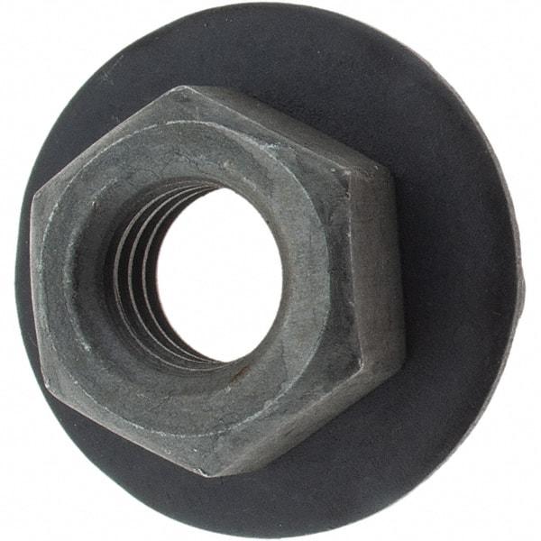 Value Collection - M6x1.00 Washer Hex Nut - 10mm Across Flats, Phosphate Finish - Eagle Tool & Supply