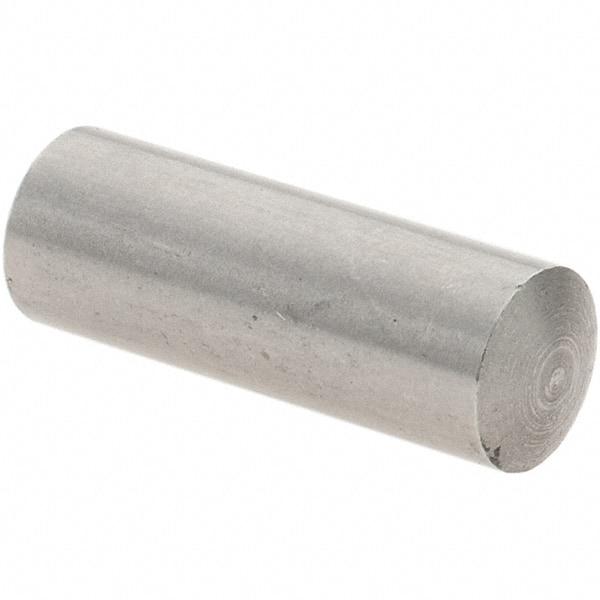 Value Collection - 6mm Diam x 16mm Pin Length 416 Stainless Steel Precision Dowel Pin - C 36-42 Hardness, 1 Beveled & 1 Rounded End - Eagle Tool & Supply