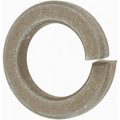 Value Collection - 7/8", 0.219" Thick Split Lock Washer - AISI 4037 Alloy Steel, Zinc Yellow Dichromate Finish, 0.878" Min ID, 0.894" Max ID, 1.459" Max OD - Eagle Tool & Supply