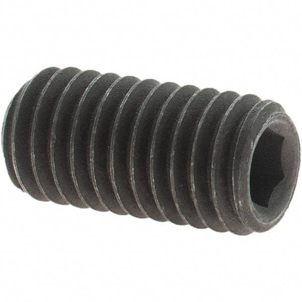 Value Collection - M8x1.25 Metric Coarse, 16mm OAL, Cup Point Set Screw - Grade 14.9 (45H) Alloy Steel, 4mm Key - Eagle Tool & Supply