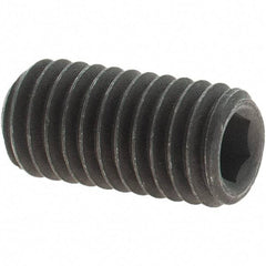 Value Collection - M8x1.25 Metric Coarse, 16mm OAL, Cup Point Set Screw - Grade 14.9 (45H) Alloy Steel, 4mm Key - Eagle Tool & Supply