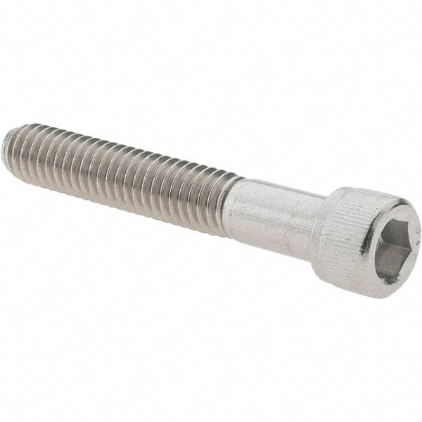 Made in USA - 5/16-18 UNC Hex Socket Drive, Socket Cap Screw - Grade 316 Stainless Steel, 2" Length Under Head - Eagle Tool & Supply