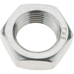 Value Collection - 3/4-16 UNC Stainless Steel Right Hand Hex Jam Nut - 1-1/8" Across Flats, 27/64" High - Eagle Tool & Supply