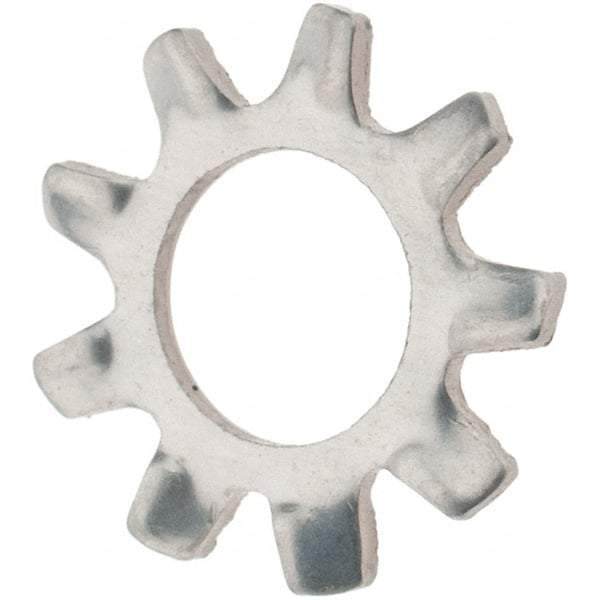 Value Collection - #10 Screw, 0.204" ID, Stainless Steel External Tooth Lock Washer - 0.41" OD, Grade 410 - Eagle Tool & Supply