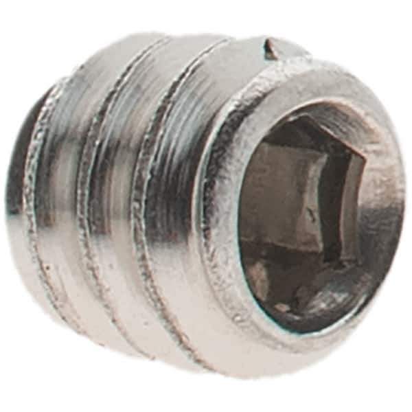 Value Collection - #10-24 UNC, 3/16" OAL, Cup Point Set Screw - Grade 18-8 Stainless Steel, 3/32" Key - Eagle Tool & Supply