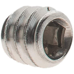 Value Collection - #10-24 UNC, 3/16" OAL, Cup Point Set Screw - Grade 18-8 Stainless Steel, 3/32" Key - Eagle Tool & Supply