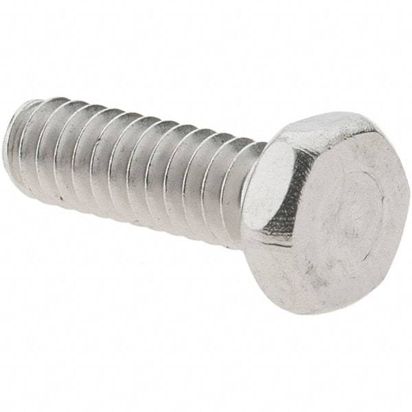 Value Collection - #10-24 UNC, 5/8" Length Under Head Hex Drive Machine Screw - Hex Head, Grade 18-8 Stainless Steel, Uncoated, Without Washer - Eagle Tool & Supply