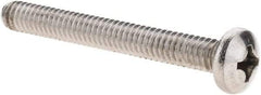 Value Collection - 1/4-20 UNC, 2-1/4" Length Under Head Phillips Drive Machine Screw - Pan Head, Grade 18-8 Stainless Steel, Uncoated, Without Washer - Eagle Tool & Supply