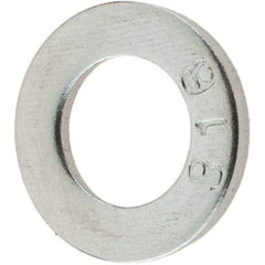 Value Collection - M6 Screw, Grade 316 Stainless Steel Standard Flat Washer - 6.4mm ID x 12mm OD, Plain Finish - Eagle Tool & Supply
