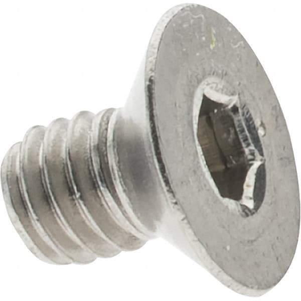 Value Collection - M4x0.70 Metric Coarse Hex Socket Drive, 82° Flat Screw - Grade 316 & Austenitic A4 Stainless Steel, Fully Threaded, 6mm OAL - Eagle Tool & Supply