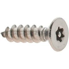 Value Collection - #10 Flat Head Torx Sheet Metal Screw - Stainless Steel, 3/4" OAL, Grade 18-8, T25 Drive - Eagle Tool & Supply