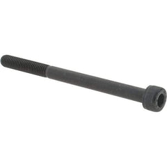 Value Collection - M5x0.80 Metric Coarse Hex Socket Drive, Socket Cap Screw - Grade 12.9 Alloy Steel, Black Oxide Finish, Partially Threaded, 65mm Length Under Head - Eagle Tool & Supply
