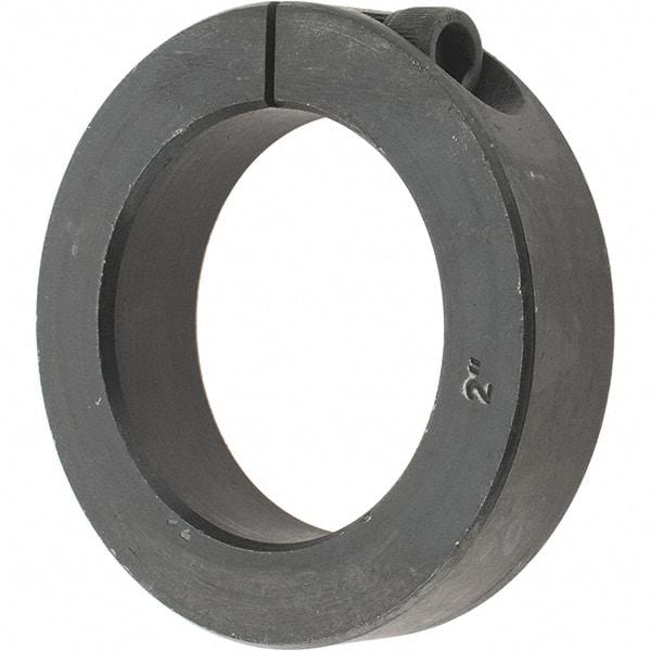 Value Collection - 2" Bore, Steel, One Piece Clamp Collar - 3" Outside Diam, 11/16" Wide - Eagle Tool & Supply