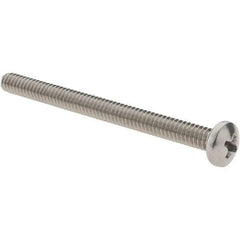 Value Collection - #10-24 UNC, 2-1/2" Length Under Head Phillips Drive Machine Screw - Pan Head, Grade 18-8 Stainless Steel, Uncoated, Without Washer - Eagle Tool & Supply