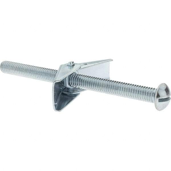 Value Collection - 3/8" Diam, 5" Long, Toggle Bolt Drywall & Hollow Wall Anchor - Steel, Use with Concrete/Masonry, Hollow Tile, Plaster & Wallboard - Eagle Tool & Supply