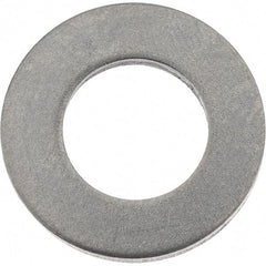 Value Collection - M10 Screw, Steel Standard Flat Washer - 10.5mm ID x 20mm OD, 2mm Thick, Zinc-Plated Finish - Eagle Tool & Supply