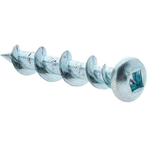 Value Collection - 1/4", 1-1/4" Length Under Head, Robertson Drive Pan Head, Steel Drywall Screws - Zinc Plated Finish, Grade 1018 - Eagle Tool & Supply