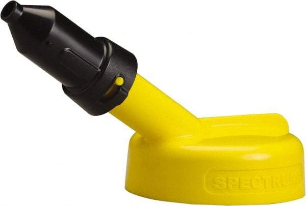 Trico - 4 Gal Capacity Polyethylene Oil Storage System - 1/2" Tip OD, 7" Straight Spout, Yellow - Eagle Tool & Supply