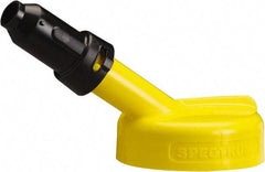 Trico - 4 Gal Capacity Polyethylene Oil Storage System - 1" Tip OD, 7" Straight Spout, Yellow - Eagle Tool & Supply