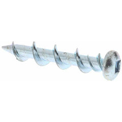 Value Collection - 1/4", 1-1/4" Length Under Head, Robertson Drive Pan Head, Steel Drywall Screws - Eagle Tool & Supply