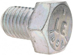 Value Collection - 3/4-10 UNC, 1" Length Under Head Hex Head Cap Screw - Fully Threaded, Grade 5 Steel, Zinc-Plated Finish, 1-1/8" Hex - Eagle Tool & Supply