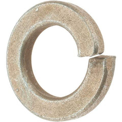 Value Collection - 9/16", 0.141" Thick Split Lock Washer - AISI 4037 Alloy Steel, Zinc Yellow Dichromate Finish, 0.564" Min ID, 0.574" Max ID, 0.965" Max OD - Eagle Tool & Supply