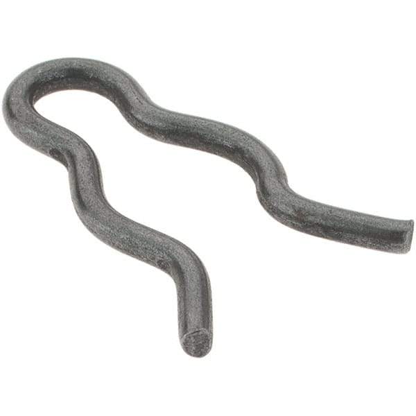 Value Collection - 5/16" Groove, 53/64" Long, Plain Spring Steel Hair Pin Clip - 9/32" Clip Diam, 1/16" Shaft Diam, Grade 2 - Eagle Tool & Supply