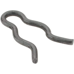 Value Collection - 5/16" Groove, 53/64" Long, Plain Spring Steel Hair Pin Clip - 9/32" Clip Diam, 1/16" Shaft Diam, Grade 2 - Eagle Tool & Supply