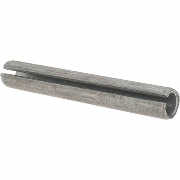 Value Collection - 7/16" Diam x 3" Long Slotted Spring Pin - Grade 1070-1090 Alloy Steel, Black Oxide Finish - Eagle Tool & Supply