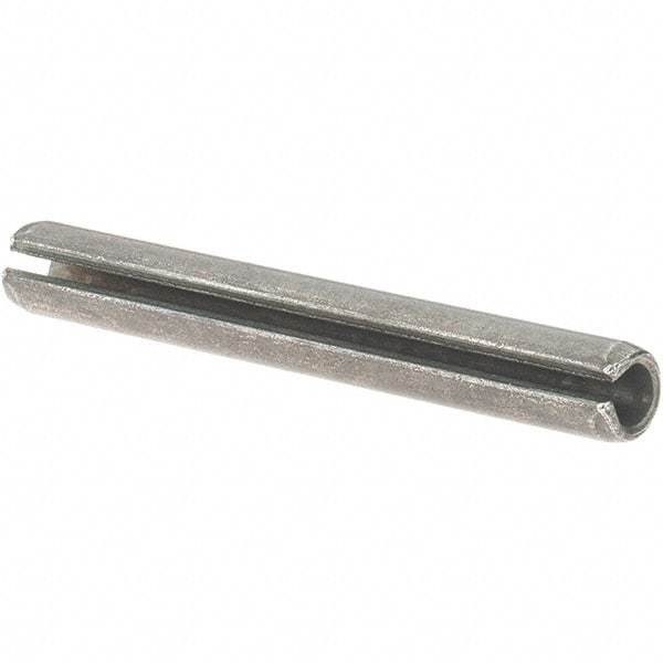 Value Collection - 7/32" Diam x 1-3/4" Long Slotted Spring Pin - Grade 1070-1090 Alloy Steel, Uncoated - Eagle Tool & Supply