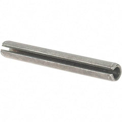 Value Collection - 7/32" Diam x 1-3/4" Long Slotted Spring Pin - Grade 1070-1090 Alloy Steel, Uncoated - Eagle Tool & Supply