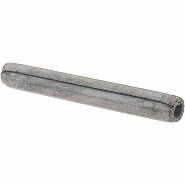Value Collection - 3/16" Diam x 1-1/2" Long Coiled Spring Pin - Grade 1070-1090 Alloy Steel, Black Oxide Finish - Eagle Tool & Supply