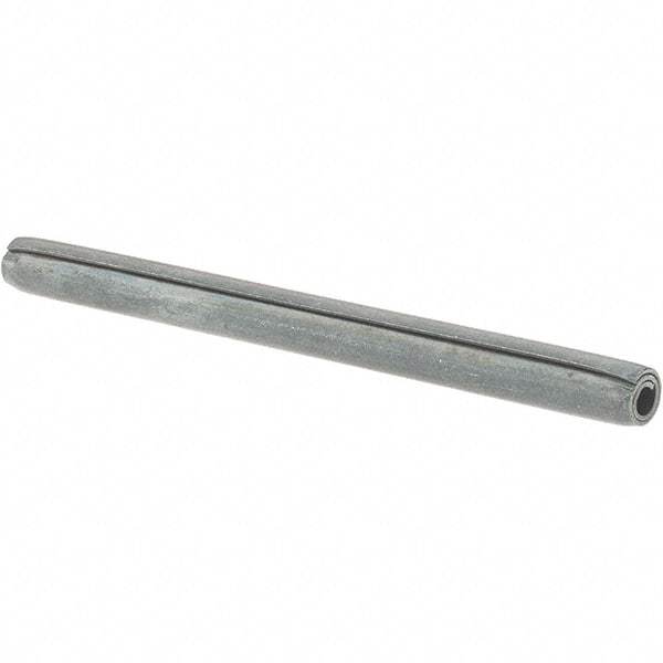 Value Collection - 3/16" Diam x 2-1/2" Long Coiled Spring Pin - Grade 1070-1090 Alloy Steel, Black Oxide Finish - Eagle Tool & Supply