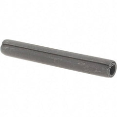 Value Collection - 7/32" Diam x 1-3/4" Long Coiled Spring Pin - Grade 1070-1090 Alloy Steel, Black Oxide Finish - Eagle Tool & Supply