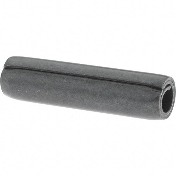 Value Collection - 5/16" Diam x 1-1/4" Long Coiled Spring Pin - Grade 1070-1090 Alloy Steel, Black Oxide Finish - Eagle Tool & Supply