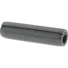 Value Collection - 5/16" Diam x 1-1/4" Long Coiled Spring Pin - Grade 1070-1090 Alloy Steel, Black Oxide Finish - Eagle Tool & Supply