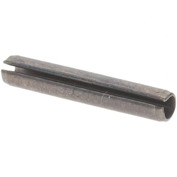 Value Collection - 1/16" Diam x 3/8" Long Slotted Spring Pin - Grade 1070-1090 Alloy Steel, Black Oxide Finish - Eagle Tool & Supply