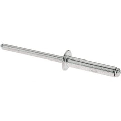 RivetKing - Size 6-12 Dome Head Aluminum Open End Blind Rivet - Aluminum Mandrel, 5/8" to 3/4" Grip, 3/16" Body Diam - Eagle Tool & Supply