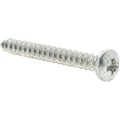 Value Collection - #10 Pan Head Phillips Sheet Metal Screw - Steel, 1-3/4" Length Under Head, Grade 2 - Eagle Tool & Supply