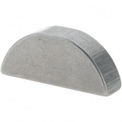 Value Collection - #707 Standard Woodruff Key - 7/8" Long x 7/32" Wide, Steel - Eagle Tool & Supply
